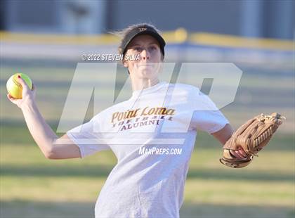 Thumbnail 3 in Point Loma Varsity/Alumni Softball Game photogallery.