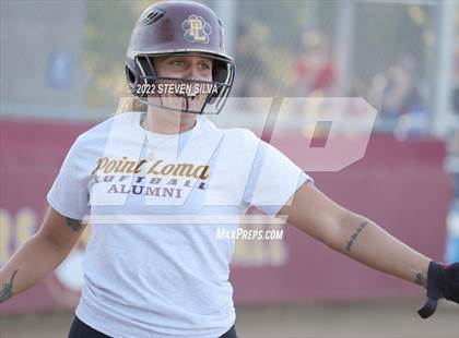 Thumbnail 2 in Point Loma Varsity/Alumni Softball Game photogallery.