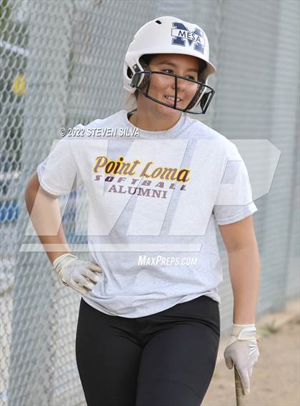 Thumbnail 2 in Point Loma Varsity/Alumni Softball Game photogallery.