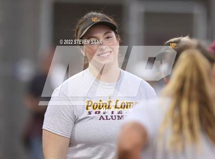 Thumbnail 2 in Point Loma Varsity/Alumni Softball Game photogallery.