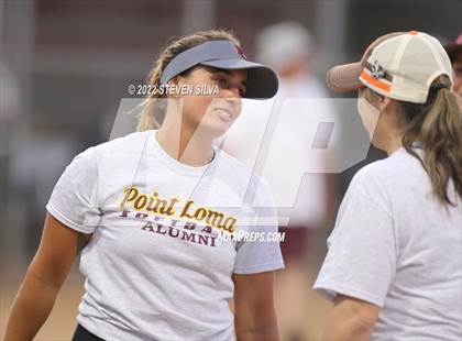 Thumbnail 2 in Point Loma Varsity/Alumni Softball Game photogallery.