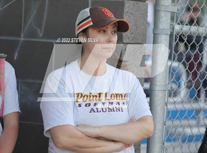 Thumbnail 2 in Point Loma Varsity/Alumni Softball Game photogallery.