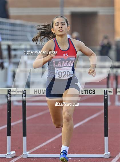 Thumbnail 1 in UIL Track & Field 6A Region 3 Regional Final Preliminaries (300 Meter Hurdles) photogallery.