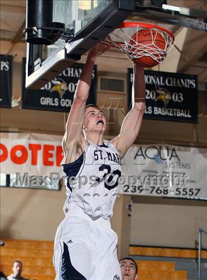 Thumbnail 1 in Westchester Country Day vs St. Marks (City of Palms Classic) photogallery.