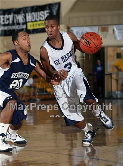 Thumbnail 3 in Westchester Country Day vs St. Marks (City of Palms Classic) photogallery.