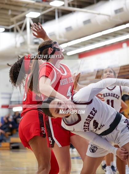 Thumbnail 1 in Regis Jesuit vs Cherokee Trail (Cherry Creek High School Girls Basketball Tournament)) photogallery.