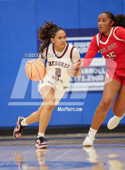 Thumbnail 3 in Regis Jesuit vs Cherokee Trail (Cherry Creek High School Girls Basketball Tournament)) photogallery.
