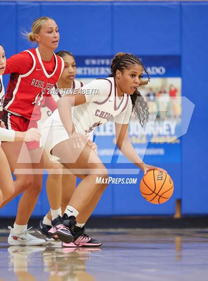 Thumbnail 2 in Regis Jesuit vs Cherokee Trail (Cherry Creek High School Girls Basketball Tournament)) photogallery.