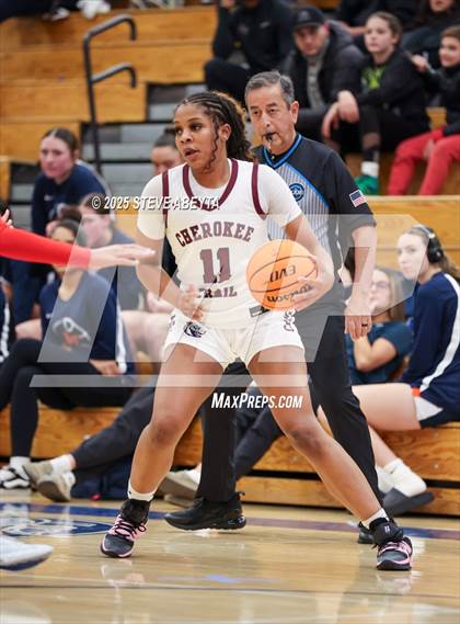 Thumbnail 1 in Regis Jesuit vs Cherokee Trail (Cherry Creek High School Girls Basketball Tournament)) photogallery.