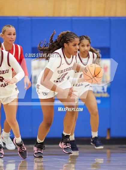 Thumbnail 2 in Regis Jesuit vs Cherokee Trail (Cherry Creek High School Girls Basketball Tournament)) photogallery.