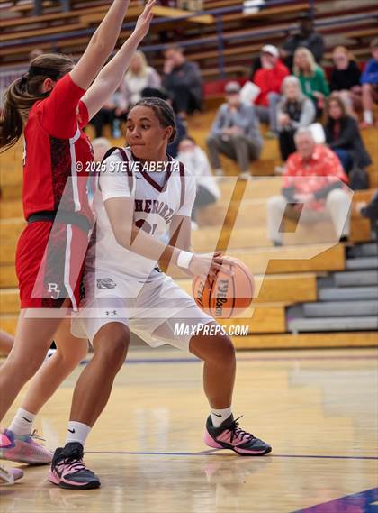 Thumbnail 2 in Regis Jesuit vs Cherokee Trail (Cherry Creek High School Girls Basketball Tournament)) photogallery.