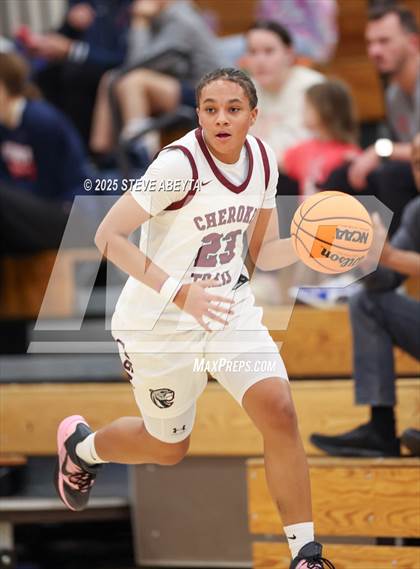 Thumbnail 3 in Regis Jesuit vs Cherokee Trail (Cherry Creek High School Girls Basketball Tournament)) photogallery.