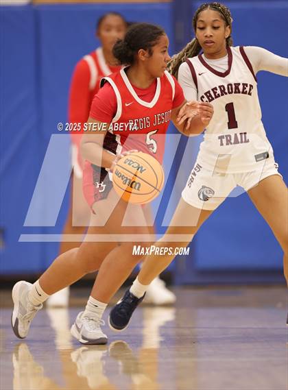 Thumbnail 3 in Regis Jesuit vs Cherokee Trail (Cherry Creek High School Girls Basketball Tournament)) photogallery.