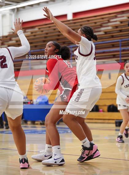 Thumbnail 2 in Regis Jesuit vs Cherokee Trail (Cherry Creek High School Girls Basketball Tournament)) photogallery.
