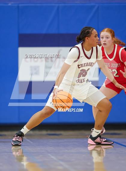 Thumbnail 3 in Regis Jesuit vs Cherokee Trail (Cherry Creek High School Girls Basketball Tournament)) photogallery.