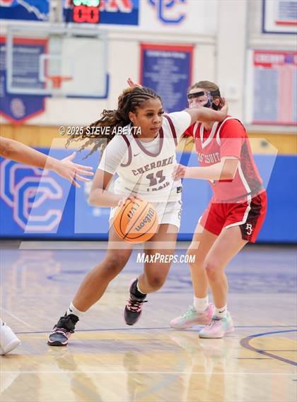 Thumbnail 2 in Regis Jesuit vs Cherokee Trail (Cherry Creek High School Girls Basketball Tournament)) photogallery.