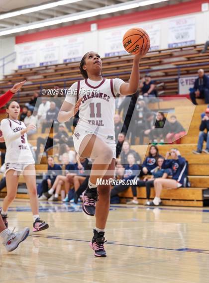 Thumbnail 2 in Regis Jesuit vs Cherokee Trail (Cherry Creek High School Girls Basketball Tournament)) photogallery.