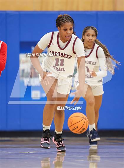 Thumbnail 1 in Regis Jesuit vs Cherokee Trail (Cherry Creek High School Girls Basketball Tournament)) photogallery.