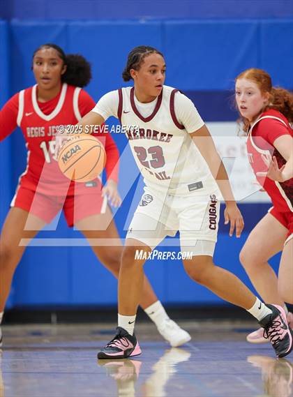 Thumbnail 2 in Regis Jesuit vs Cherokee Trail (Cherry Creek High School Girls Basketball Tournament)) photogallery.