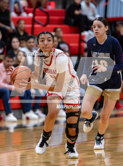 Thumbnail 1 in Harlingen vs. Edinburg North (UIL Basketball 6A Bi-District) photogallery.
