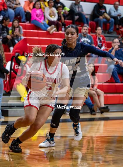 Thumbnail 2 in Harlingen vs. Edinburg North (UIL Basketball 6A Bi-District) photogallery.