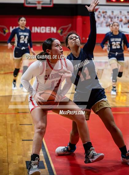 Thumbnail 1 in Harlingen vs. Edinburg North (UIL Basketball 6A Bi-District) photogallery.
