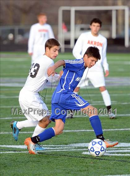 Thumbnail 1 in Akron vs Haverling (NYSPHSAA Class B Quarterfinal) photogallery.