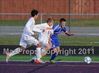 Thumbnail 2 in Akron vs Haverling (NYSPHSAA Class B Quarterfinal) photogallery.