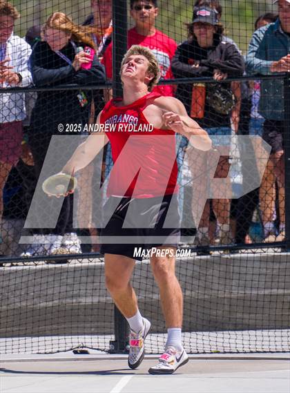 Thumbnail 1 in CHSAA 4A State Championships (Discus Final) photogallery.