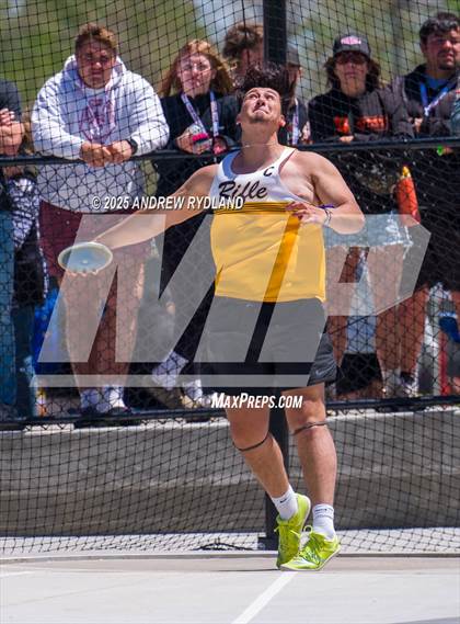 Thumbnail 2 in CHSAA 4A State Championships (Discus Final) photogallery.
