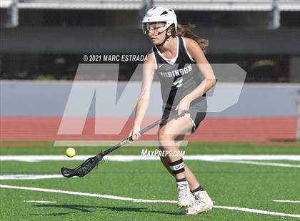 Thumbnail 3 in Robinson @ Calvary Christian (2021 Lacrosse District Championship Tournament) photogallery.