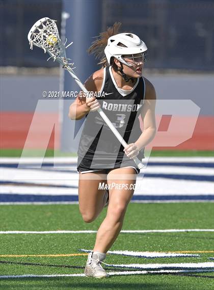 Thumbnail 1 in Robinson @ Calvary Christian (2021 Lacrosse District Championship Tournament) photogallery.