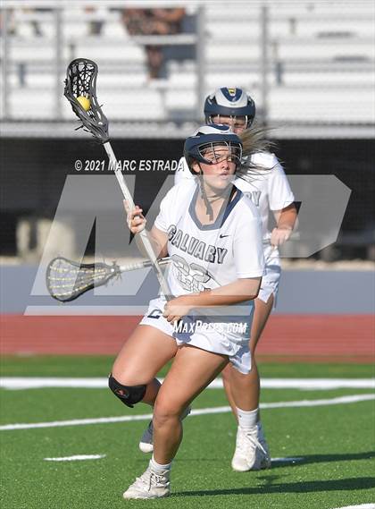 Thumbnail 1 in Robinson @ Calvary Christian (2021 Lacrosse District Championship Tournament) photogallery.
