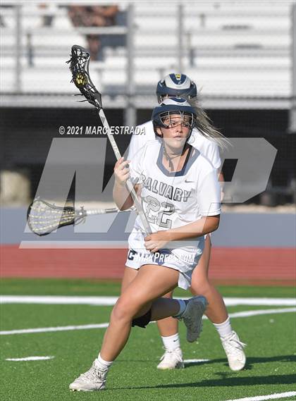 Thumbnail 2 in Robinson @ Calvary Christian (2021 Lacrosse District Championship Tournament) photogallery.