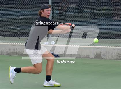 Thumbnail 2 in UIL 3A & 4A Tennis Singles Semifinals photogallery.