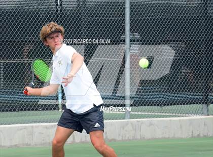 Thumbnail 3 in UIL 3A & 4A Tennis Singles Semifinals photogallery.