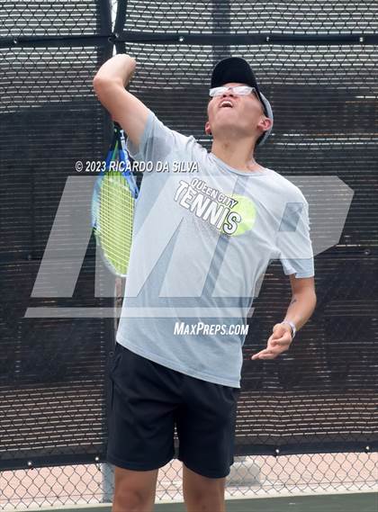 Thumbnail 1 in UIL 3A & 4A Tennis Singles Semifinals photogallery.