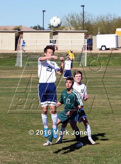 Thumbnail 3 in Glendale Prep Academy vs. Youngker (AIA D4 Quarterfinal) photogallery.