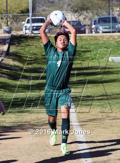 Thumbnail 3 in Glendale Prep Academy vs. Youngker (AIA D4 Quarterfinal) photogallery.