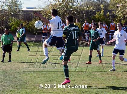 Thumbnail 3 in Glendale Prep Academy vs. Youngker (AIA D4 Quarterfinal) photogallery.