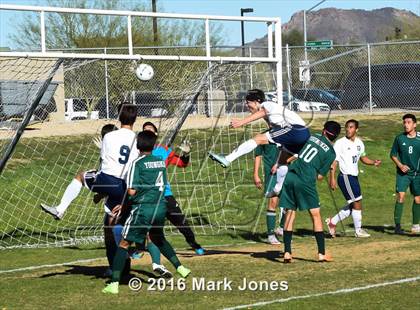 Thumbnail 2 in Glendale Prep Academy vs. Youngker (AIA D4 Quarterfinal) photogallery.
