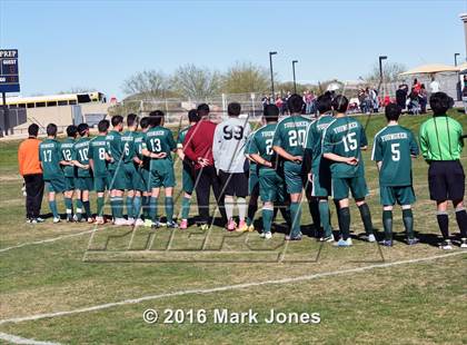 Thumbnail 3 in Glendale Prep Academy vs. Youngker (AIA D4 Quarterfinal) photogallery.