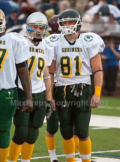 Thumbnail 1 in 9th Annual Shrine Chowder Bowl Classic  (West vs Central) photogallery.