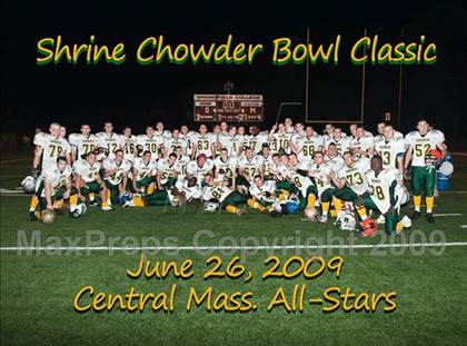 Thumbnail 1 in 9th Annual Shrine Chowder Bowl Classic  (West vs Central) photogallery.