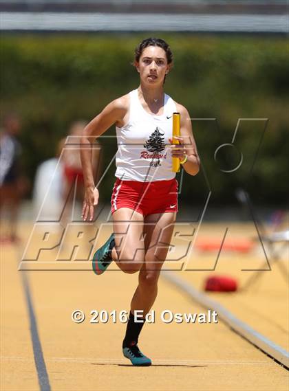 Thumbnail 3 in CIF NCS Masters Track and Field Championships (Girls 4x100 Meter Relay) photogallery.