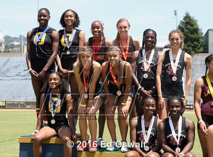 Thumbnail 2 in CIF NCS Masters Track and Field Championships (Girls 4x100 Meter Relay) photogallery.