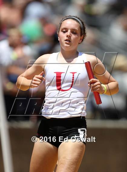 Thumbnail 3 in CIF NCS Masters Track and Field Championships (Girls 4x100 Meter Relay) photogallery.
