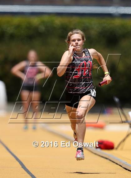 Thumbnail 2 in CIF NCS Masters Track and Field Championships (Girls 4x100 Meter Relay) photogallery.