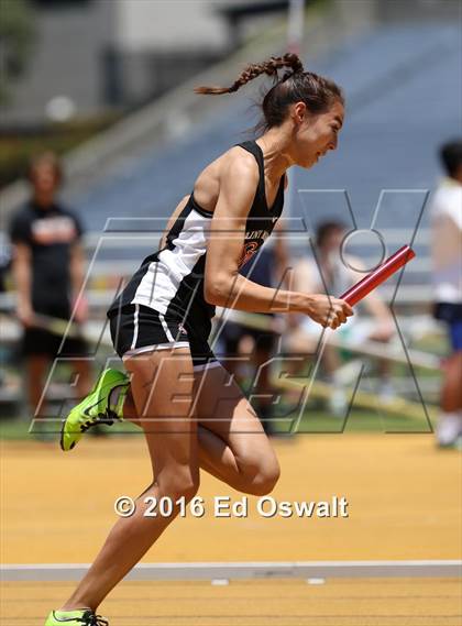 Thumbnail 2 in CIF NCS Masters Track and Field Championships (Girls 4x100 Meter Relay) photogallery.