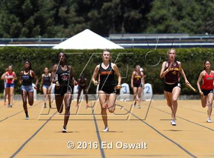 Thumbnail 1 in CIF NCS Masters Track and Field Championships (Girls 4x100 Meter Relay) photogallery.